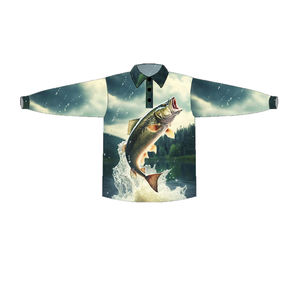 2025 à la mode personnalisé tournois de pêche australiens chemise à manches longues séchage rapide UPF 50 + évacuation de l'humidité respirant 100% Polyester - Product Image 5