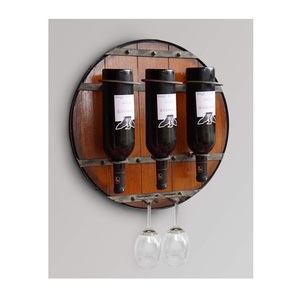 Soporte para botella de champán y vaso de vino de aspecto moderno de diseño clásico a granel, accesorios decorativos, soporte para botella individual, estante para vino - Product Image 5