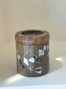 Quemador Bakhoor personalizado exclusivo hecho a mano envuelto en madera Mubkhar para fragancias de lujo - Product Image 5