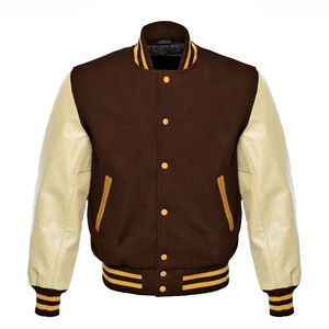 Chaquetas universitarias para hombre hechas a medida de primera calidad con cuello levantado y mangas largas Invierno Nuevo diseño Logotipo de colores personalizado - Product Image 3