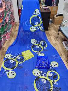 Tela de Voile de Algodón Antiestática al por Mayor, Estampado Digital, Estilo Africano, Vestido Camisero, Conjunto Somalí Dirac, Tejido Mediano, 110 GSM - Product Image 5