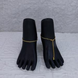 Tobillera de Moda Chapada en Oro para Mujer, Diseño Minimalista de Cadena, Ajustable, Última Moda y Clásica, para Uso Diario, para Chicas - Product Image 1