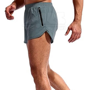 Short de course sportif et respirant pour homme avec ceinture élastique et doublure en maille Vente en ligne - Product Image 3