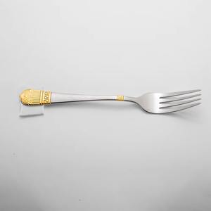 Reusable Stainless Steel <b>Cutlery</b> Wedding Spoon and Fork <b>Gold</b> <b>Cutlery</b> Set Housewarming Gift From Indian Supplier - Product Image 2