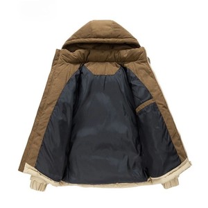 Nouvelle arrivée, manteau d'hiver imperméable à manches longues de style doudoune en toile à capuche, unisexe - Product Image 2