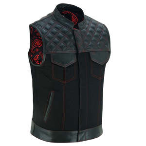 Venta caliente Lavado Club Chaleco Chaqueta Ropa Fabricantes Cuero Club Chaleco - Product Image 3