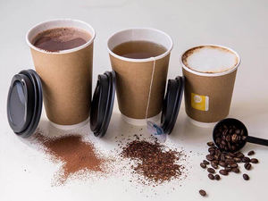 Gobelets en papier kraft jetables de 16oz imprimés avec logo personnalisé pour café, boisson, thé chaud L'exportation du Vietnam - Product Image 5