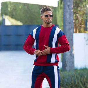 Ensemble de survêtement de sport décontracté pour homme, tenue de jogging moderne, tenue d'entraînement active, respirante, mode urbaine - Product Image 1