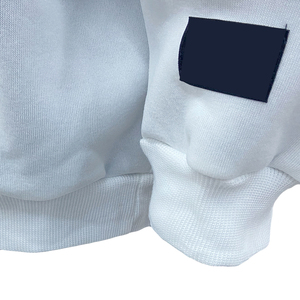 เสื้อฮู้ดดี้ผ้าเชนิลล์ปักลาย 100% ผ้าฝ้าย แขนยาวทรงหลวมสำหรับผู้ชาย เหมาะสำหรับฤดูหนาว หนา ออกแบบเองได้ กันลม มีกระเป๋า เป็นมิตรกับสิ่งแวดล้อม - Product Image 6