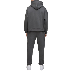 Premium Quality 100% Cotton Fleece Solid Charcoal Grey Winter Hoodie Eco-Friendly Streetwear for <b>Men</b> - Product Image 2