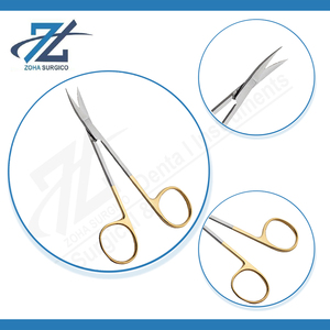 Tijeras de vestir Supercut, carburo de tungsteno Blunt/Sharp Curved 165mm de largo Instrumentos quirúrgicos Fabricante de Pakistán - Product Image 4