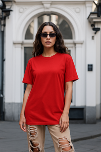 T-shirt pour homme FMF rouge, manches courtes, 95% coton + 5% élasthanne, imprimé (impression graphique), décontracté, streetwear, vêtements de plage - Product Image 5