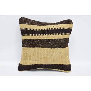 Luxury 12x12 Inch Beige Kilim Patchwork Wool Vintage Floral Printed Woven Non-Slip Eco-Friendly Removable Washable <b>Pillow</b> - Product Image 1