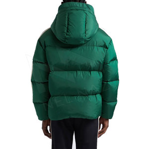 แจ็คเก็ตพัฟเฟอร์ผู้ชายดีไซน์ยอดเยี่ยมประจำปี 2024 บริการ OEM ผลิตตามสั่ง เสื้อคลุมกันหนาวทรงพองสูง คอตั้ง สไตล์ไฮสตรีทสุดเท่ - Product Image 3