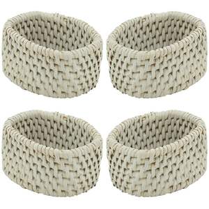 Cane Napkin Holder for Gift Purpose Hand Made Handicraft Newly Design Rattan Napkin Rings Customize Packing - Product Image 1