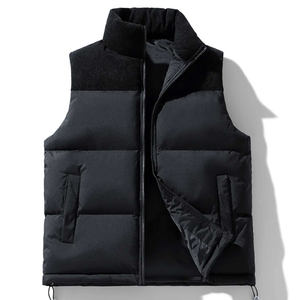 Chaleco de invierno para hombre, chaleco exterior con forro polar, chaqueta cálida sin mangas - Product Image 3