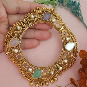 สร้อยข้อมือหินชุบทองสวยงามสำหรับผู้หญิงและเด็กผู้หญิงสร้อยข้อมือมีฟังก์ชันสำหรับสวมใส่แบบดั้งเดิม - Product Image 1