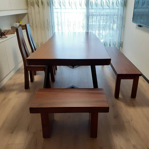 ม้านั่งไม้วอลนัทธรรมชาติทันสมัย ความยาว 81 ซม. สำหรับใช้ในห้องนั่งเล่น - Product Image 2