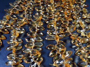 Cuentas de citrino amarillentas naturales, gemas de citrino de 8 ", cuentas de corte Marquesa, cuentas de Briolette facetadas de citrino de 14-22mm para joyería - Product Image 3