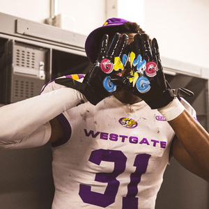 Gants de football américain de qualité supérieure, taille plus, nouveau logo personnalisé imprimé, gants de receveur, adhérence, meilleur prix pas cher, entraînement, jeux - Product Image 4