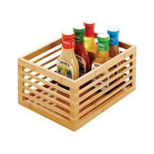 Vente chaude Paniers En Bambou pour Le Stockage Organisateur En Bambou Premium Paniers De Cuisine Armoire En Bambou Étagère De Stockage Organisateur Bin - Product Image 1