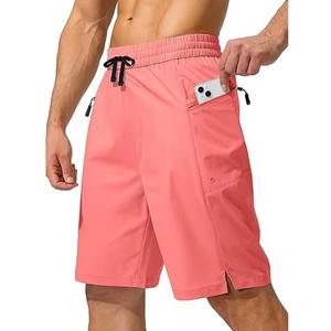 Shorts cargo de plage pour homme, personnalisés, sportifs, d'été, à séchage rapide, écologiques, respirants, imperméables, en polyester et coton, avec cordon de serrage au milieu - Product Image 3