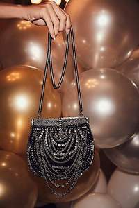 Evening Bohemian Style Embroidery <b>Pearl</b> Hand Clutch <b>Bags</b> Fancy Design Wedding Lining Wholesale - Product Image 3