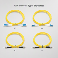 Cordon de brassage optique monomode de qualité télécom SC LC UPC Simplex G657A1 FTTH à faible perte avec gaine LSZH