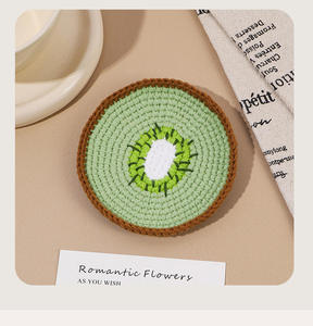 Adornos de Frutas Tejidos a Crochet, Coloridos, de Fresa, Manzana y Plátano, Decoración para el Hogar, Juguetes de Simulación para Niños - Product Image 6