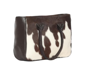 100% bolso de mano de cuero de vaca occidental puro bolso de hombro de mujer de moda con bolso de cubo de mujer de piel de pelo natural - Product Image 5