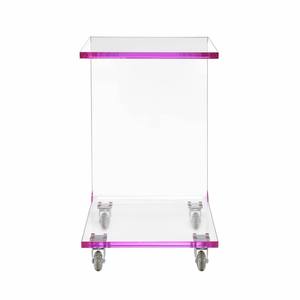 Modern Acrylic Floating <b>Bedside</b> <b>Storage</b> Cabinet Simple Smart Furniture for Bedroom or Apartment - Product Image 1