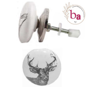 Tiradores y tiradores de cerámica de Reno modernos para cajones de niños, manija de armario y tocador de exportación de calidad para hoteles, escuelas, centros comerciales de comedor - Product Image 1