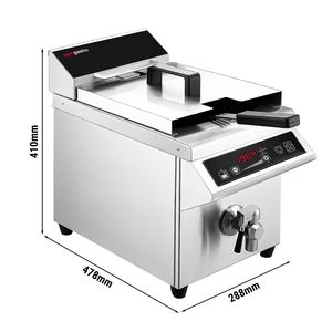 Friteuse à induction professionnelle - 8 litres - 3,5 kW - Numérique - avec robinet de vidange - Product Image 2