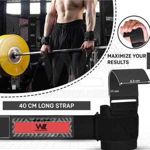 Ganchos de levantamiento de pesas para gimnasio de la mejor calidad, función transpirable, ganchos protectores para levantamiento de pesas - Product Image 3