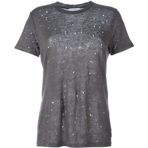 Ras du cou mode Logo personnalisé hommes t-shirts amples 100% coton en détresse décontracté à manches courtes t-shirts - Product Image 2