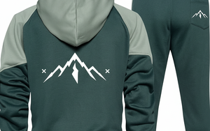 Traje de Jogger sólido con capucha unisex | Opción de color personalizado | Material polar 100% algodón - Product Image 6