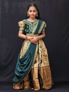 New Collection Embroidery-Silk Lehenga Choli with <b>Beautiful</b> Butta Dupatta for Girls Available at Affordable Price - Product Image 3