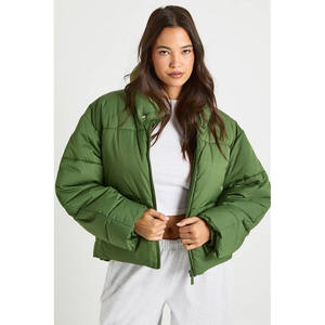 Comfortable Breathable Knitted Winter Reversible Outdoor Wear Women Puffer Jacket Plus Size <b>Waterproof</b> <b>Zipper</b> Cotton - Product Image 1