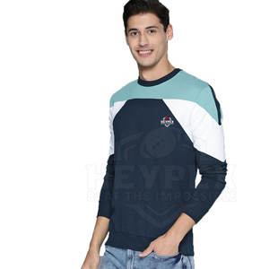 Sudadera de Cuello Redondo para Hombre de Alta Calidad, Último Diseño, Transpirable, de Algodón/Poliéster, Color Sólido, Teñido Liso, Sostenible - Product Image 1