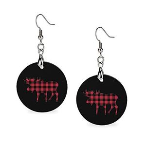 Conjunto de pendientes con diseño impreso para hombre, set de pendientes hechos a la moda para fiesta, compatible con todas las estaciones, venta al por mayor - Product Image 4