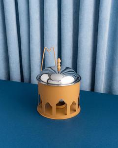 Réchaud arabe contemporain avec support dessus de table chauffe-plats décoratif moyen-orient buffet Hotpot servant des casseroles - Product Image 1