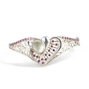 สร้อยข้อมือเงินแท้ 925 ลายฉลุรูปหัวใจ - Product Image 3