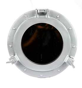 HMA Handicrafts Nautical <b>Round</b> Brass Porthole <b>Mirror</b> Wall Decor <b>for</b> <b>Bathroom</b> Bedroom or Coastal Cottage Style - Product Image 1