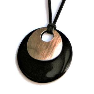 Pendentif artisanal en corne de buffle |   Collier avec pendentif en corne naturelle - Product Image 4