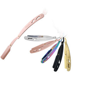 Navaja de Afeitar Recta de Acero Inoxidable Alemán, Navaja de Barbero Recta, Cuchilla de Barbero, 1 Pieza - Product Image 4