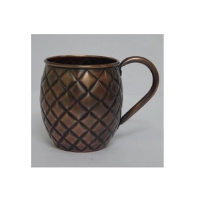 Attractive Diamond Embossed 100% Copper Mug Wholesale <b>Bulk</b> Purchase Stainless Steel Copper Mule Mug At whole sale price - Product Image 4
