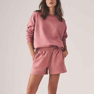 Nouveau survêtement femme à la mode automne vêtements décontractés grande taille sweats polaires et ensemble court surdimensionné 2 pièces survêtement femme - Product Image 2