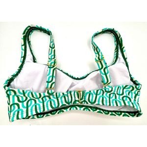 Reggiseno bikini con ferretto Kona Sol da donna, colore verde Geo, taglia S - Product Image 2