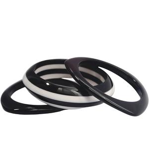 Handcrafted Vintage Style Resin Fashion Cufflink and Bangle <b>Set</b> for Women Highly Polished Customized Handcrafted From India - Product Image 1