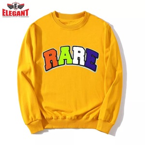 เสื้อสเวตเชิ้ตปักลายผ้าขนหนู แบบสั่งทำพิเศษ (OEM) ทรงโอเวอร์ไซส์ คุณภาพสูง ปักตัวอักษร คอกลม สำหรับผู้ชาย ปักโลโก้ด้วยไหมเชนิลล์ - Product Image 5